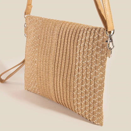 Tight Woven Envelope Clutch Bag