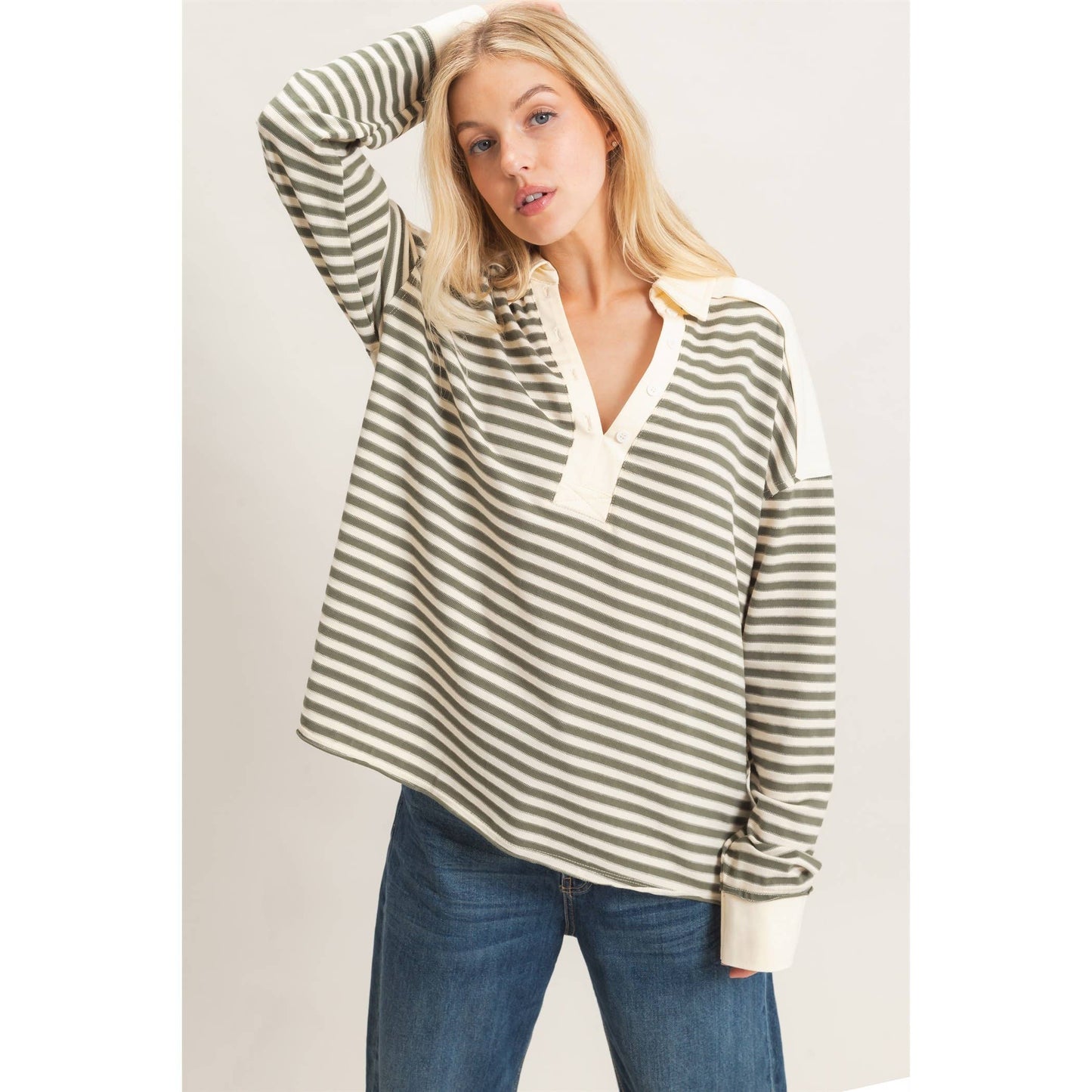 Chestnut Striped Top