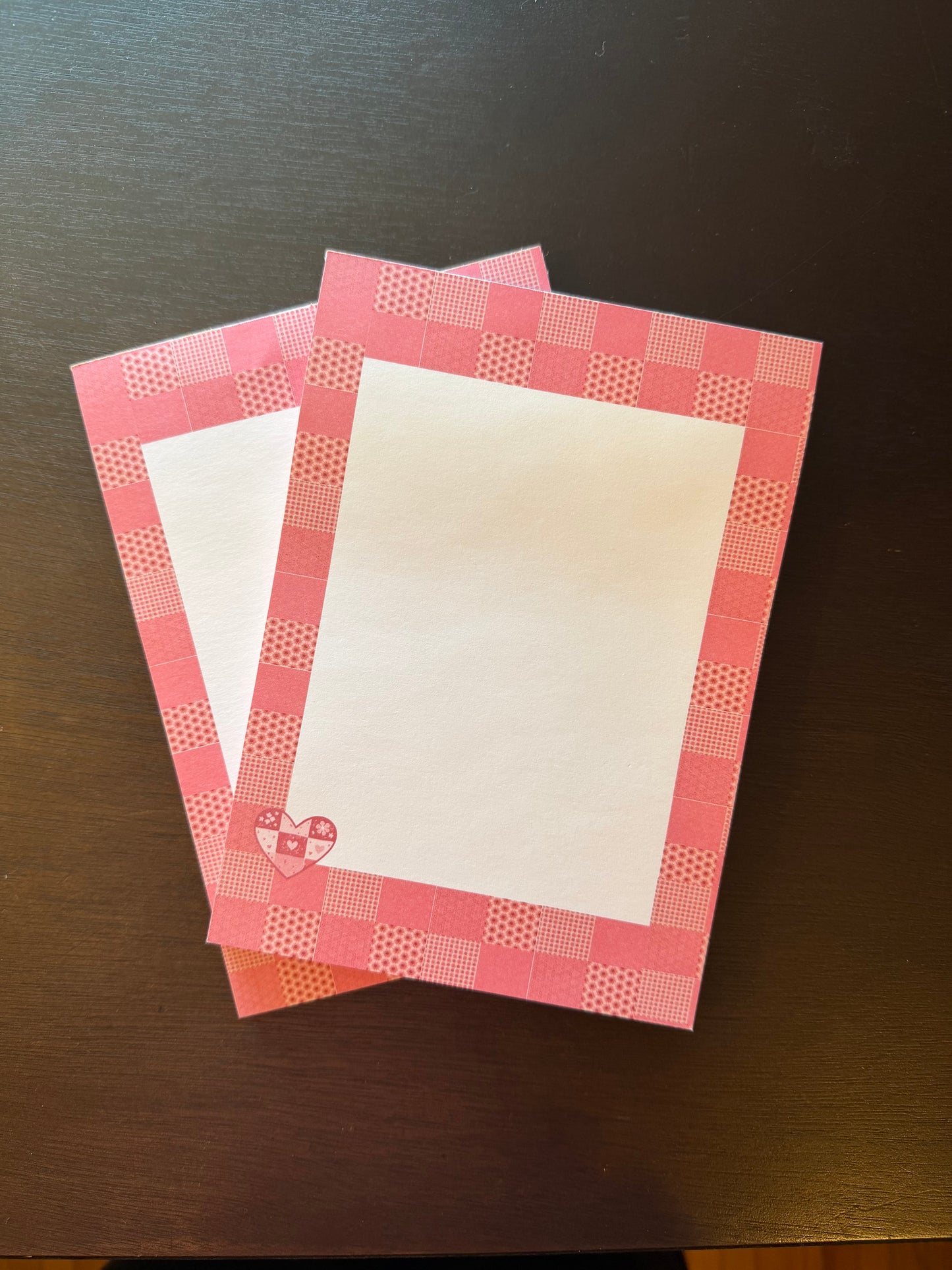 Pink Patchwork Notepad