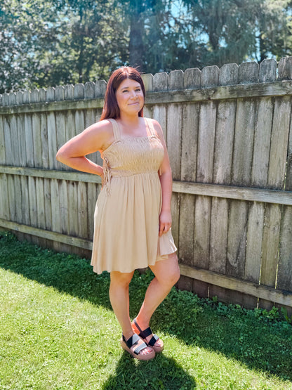 Smocked Mini Dress
