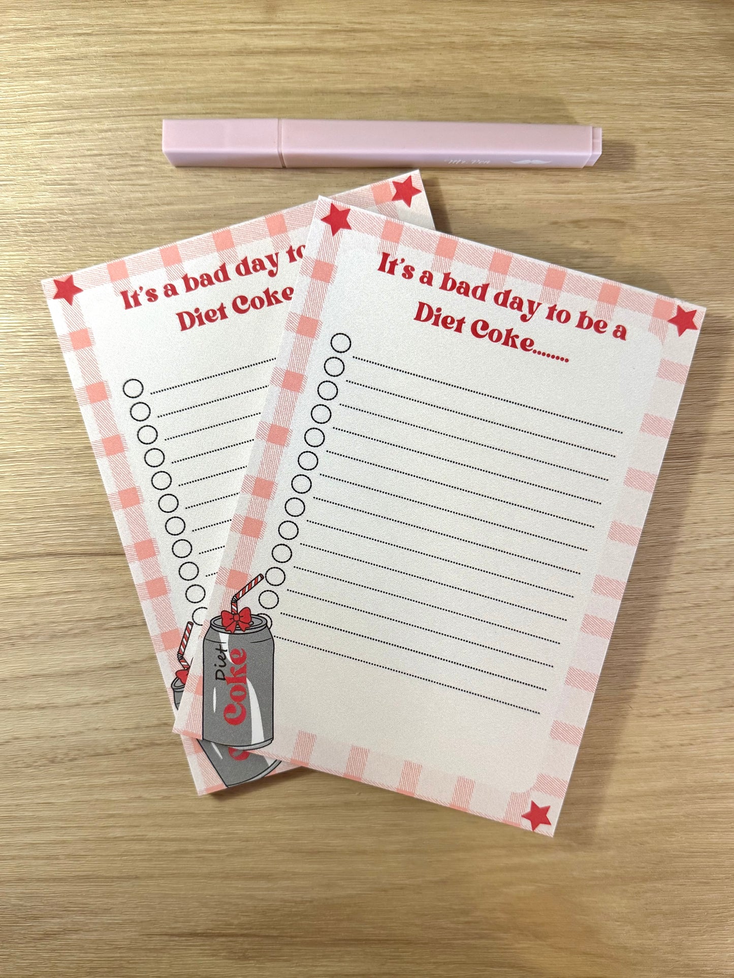Bad Day to be a Diet Coke Notepad
