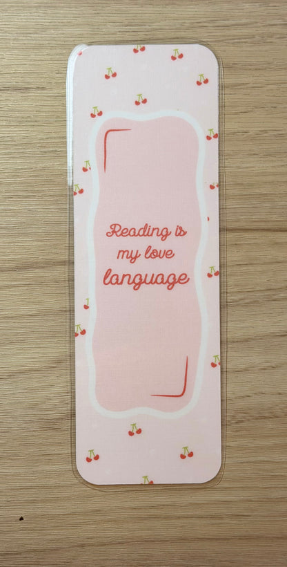 Reading is my Love Language Bookmark
