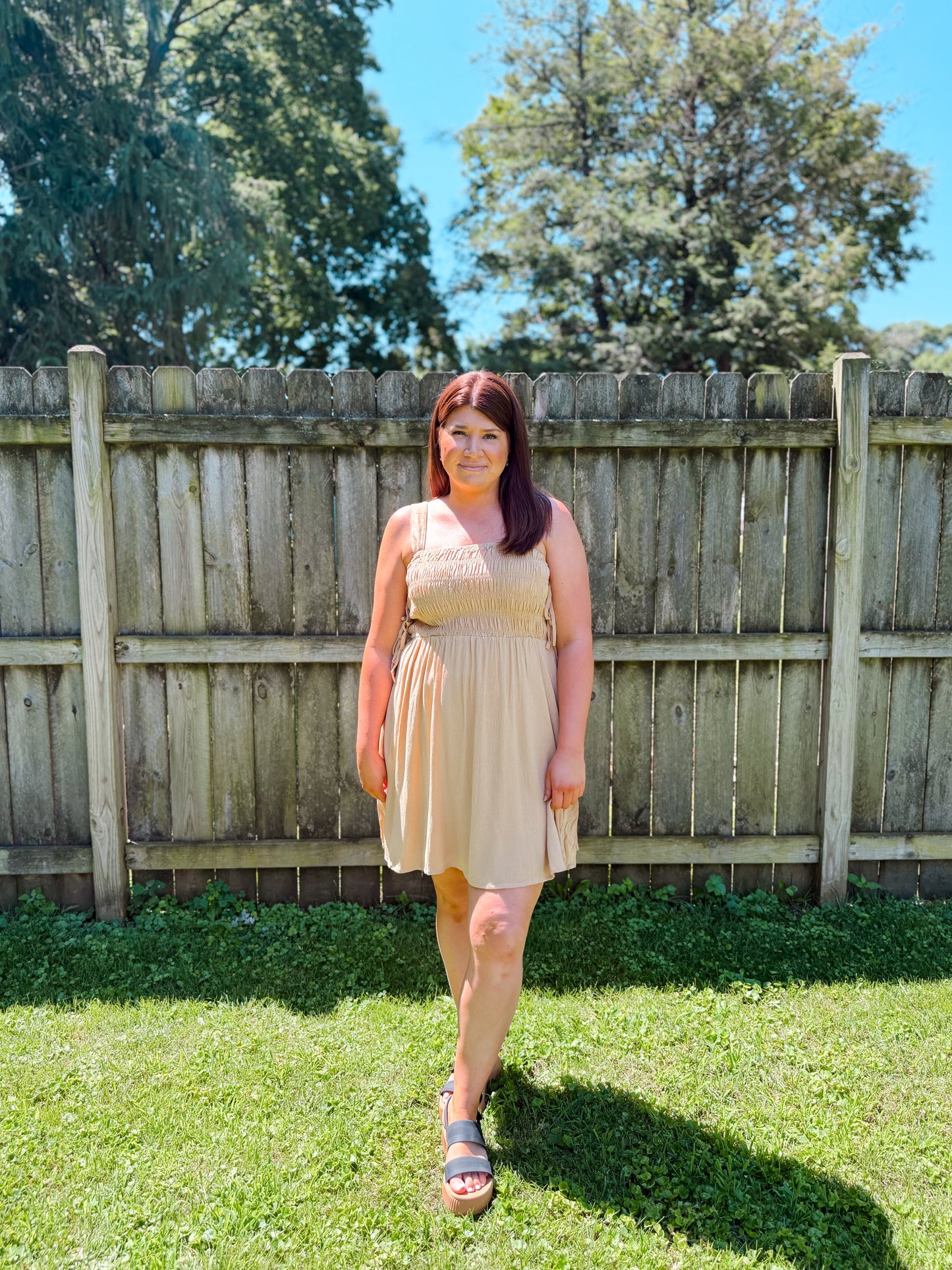 Smocked Mini Dress