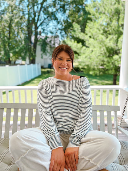 Off the Shoulder Striped Top