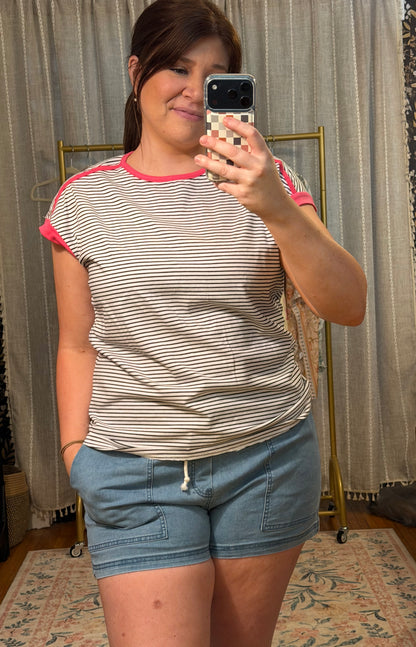 Contrast Trim T-Shirt