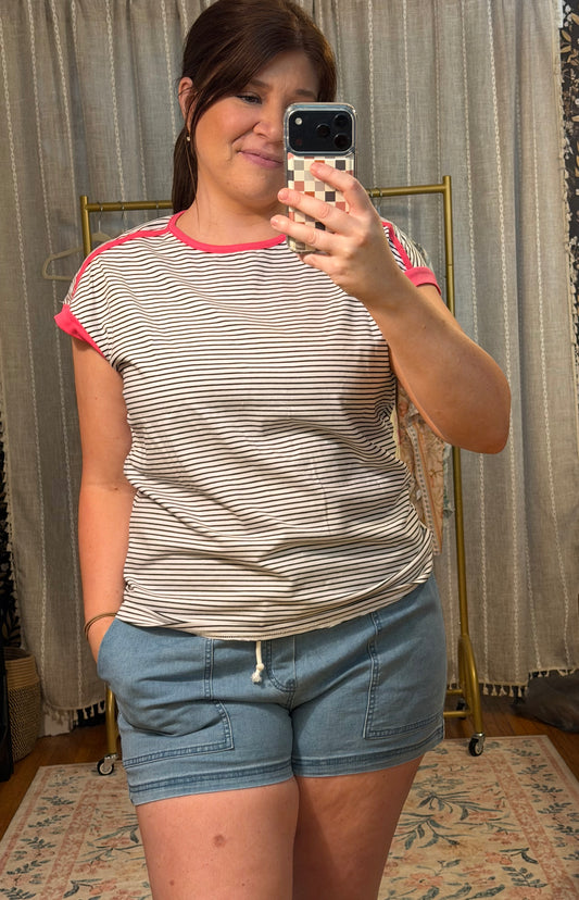 Contrast Trim T-Shirt