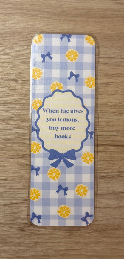 When Life Gives You Lemons, Buy More Books Bookmark