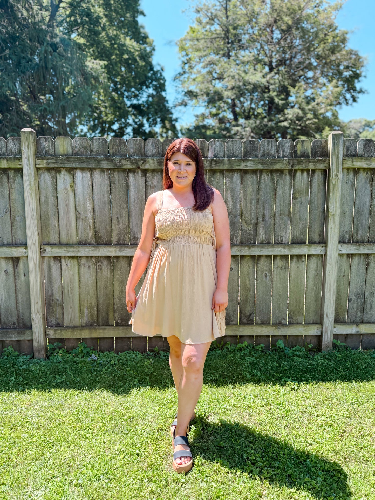Smocked Mini Dress