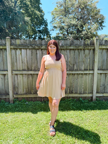 Smocked Mini Dress