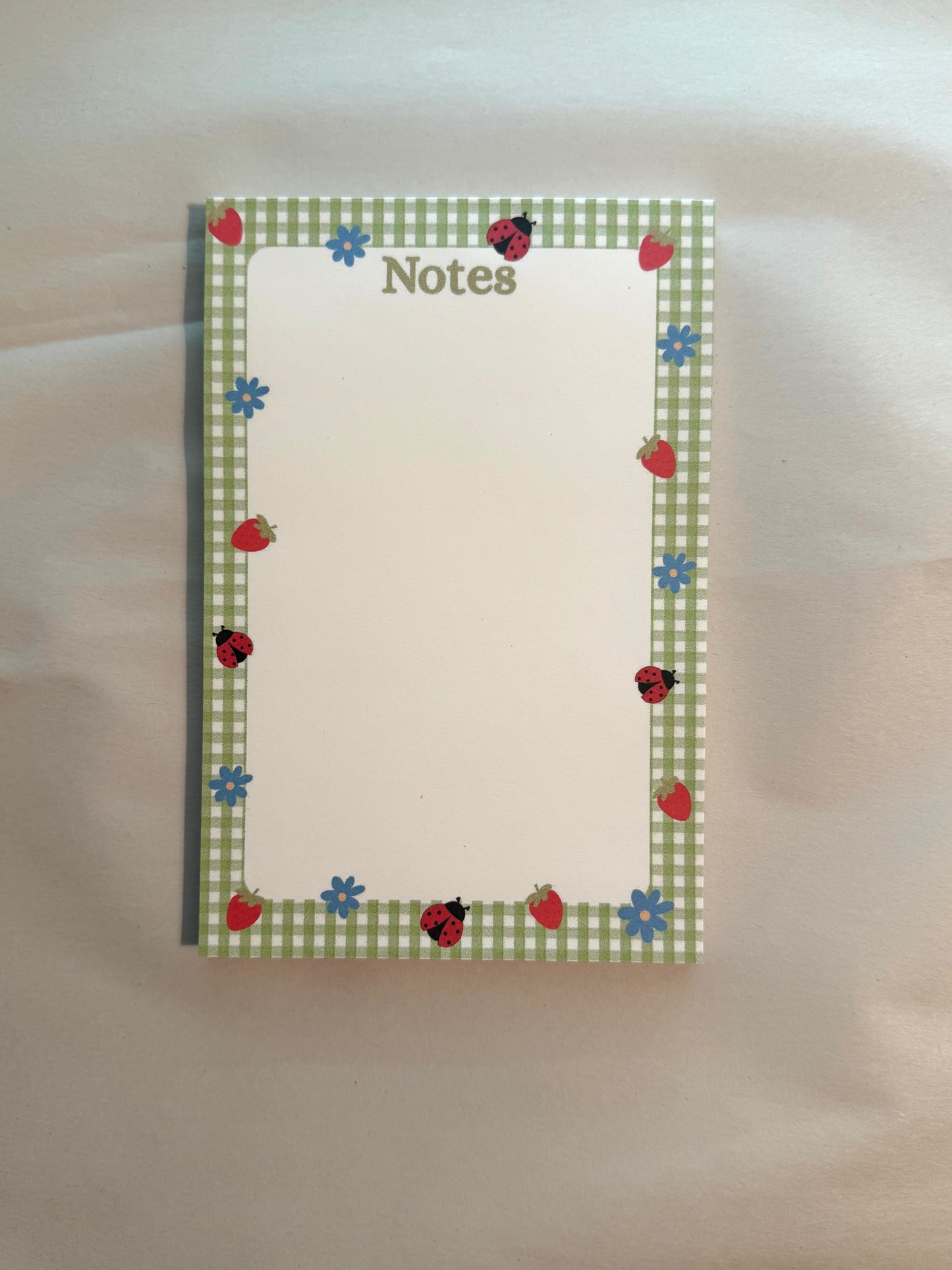 Ladybug Summer Notepad