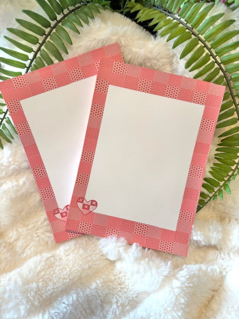 Pink Patchwork Notepad