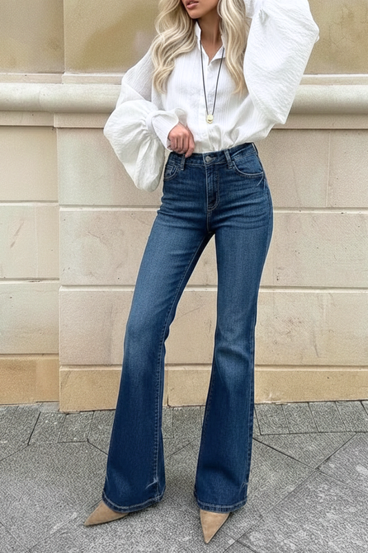 Tummy Control High Rise Holly Flare Jeans