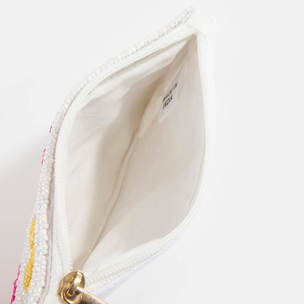 Book Person Beaded Coin Purse
