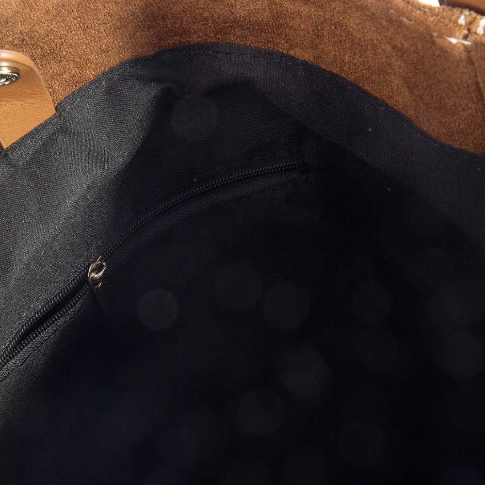 Belt Closure Vegan Leather Bucket Bag