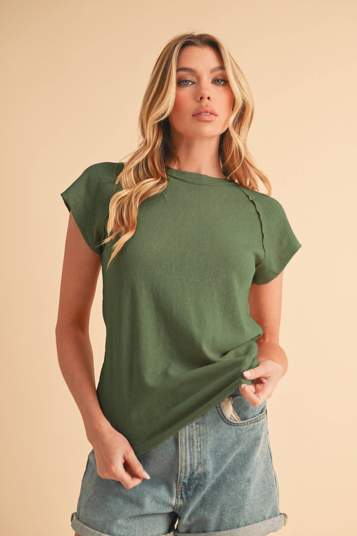 Ivy Tee- Heather Gray