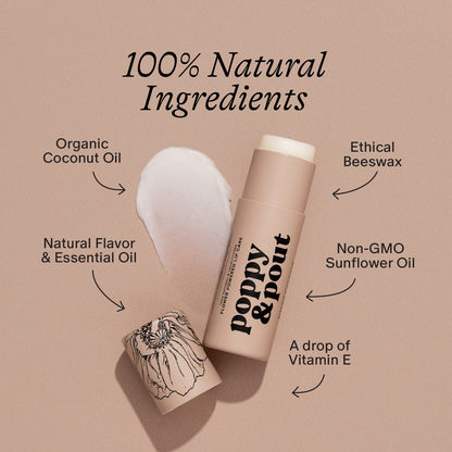 Island Coconut Poppy & Pout Lip Balm