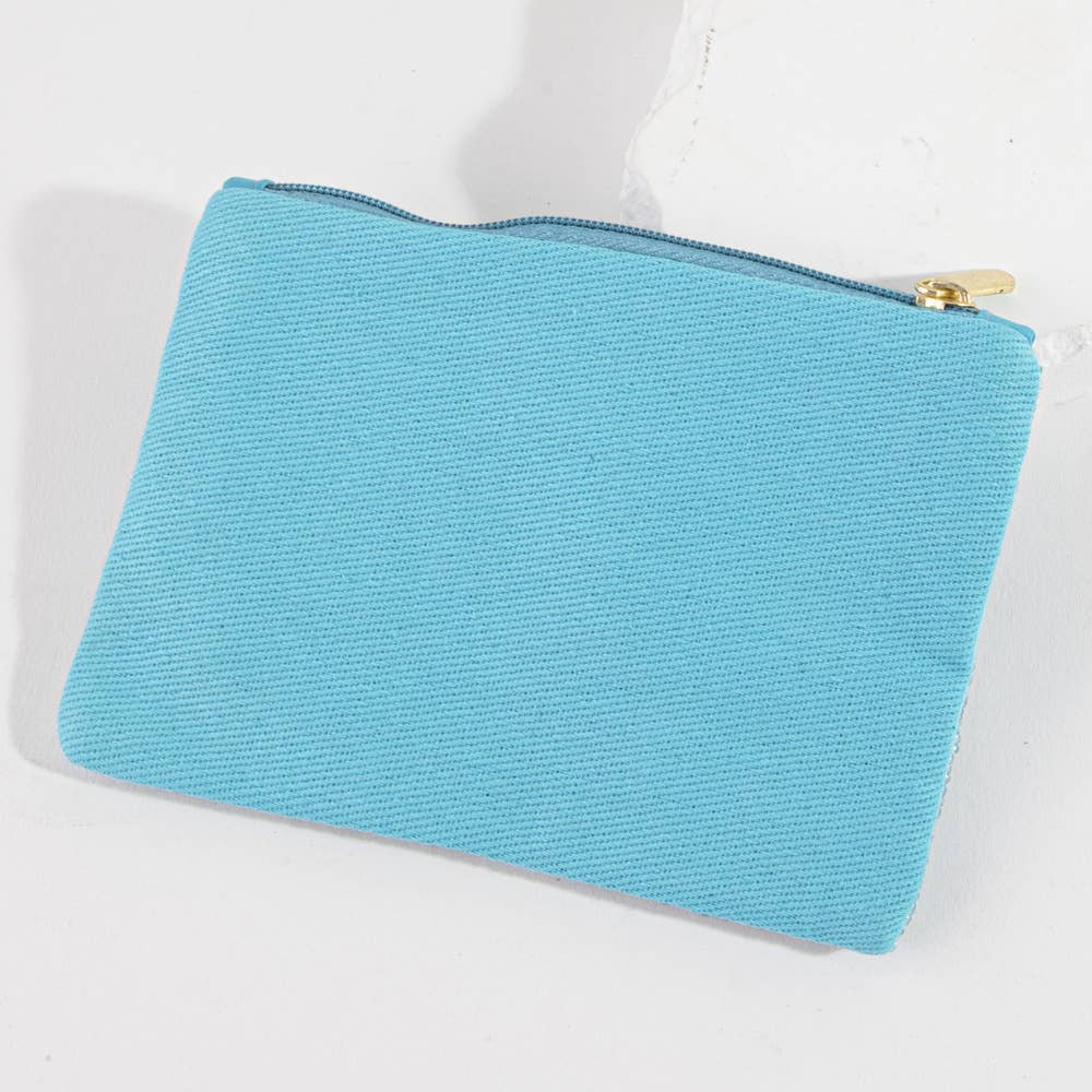Bee Kind Beaded Coin Pouch