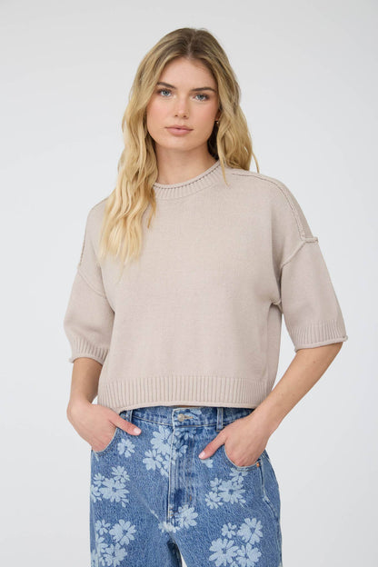 Steel Drop Shoulder Short Sleeve Pullover