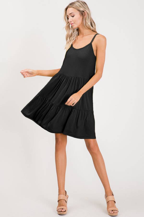Tiered Tie Back Dress