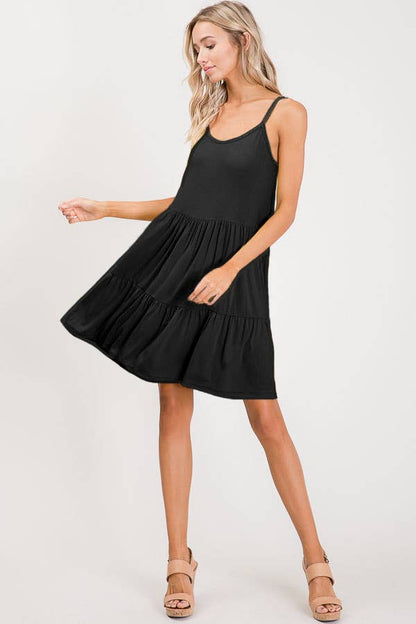 Tiered Tie Back Dress