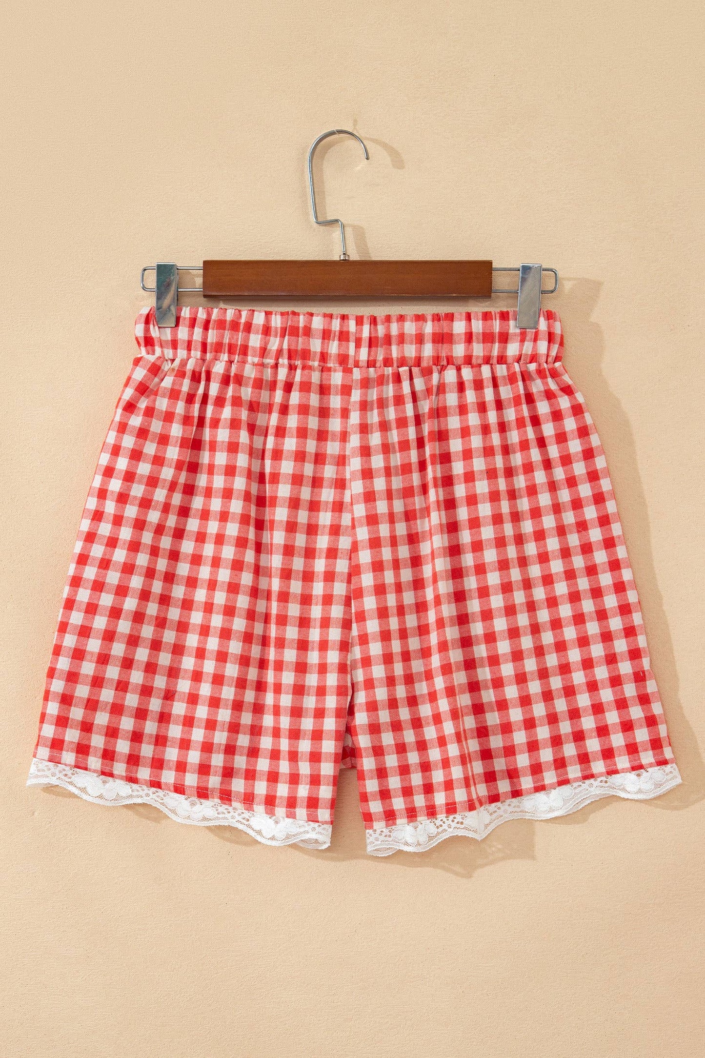 Red Gingham Picnic Shorts
