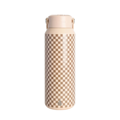Brown Check- 40 oz Elemental Water Bottle