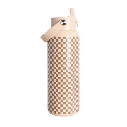 Brown Check- 40 oz Elemental Water Bottle