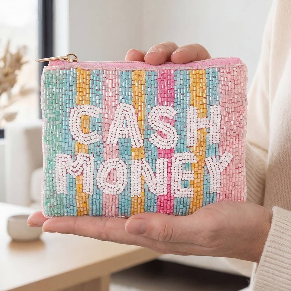 Cash Money Print Coin Purse