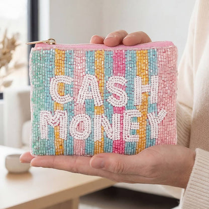 Cash Money Print Coin Purse