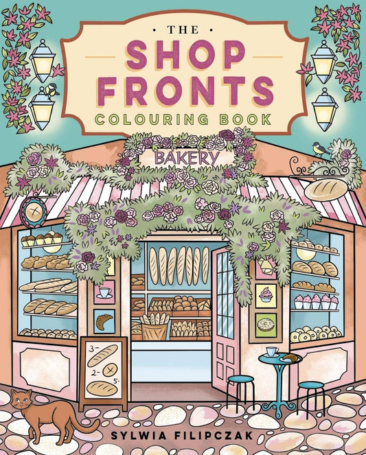 Shop Fronts Coloring Book