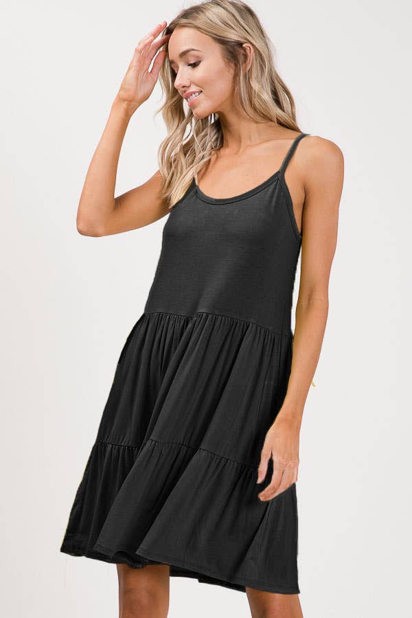 Tiered Tie Back Dress