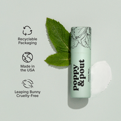 Sweet Mint- Poppy & Pout Lip Balm