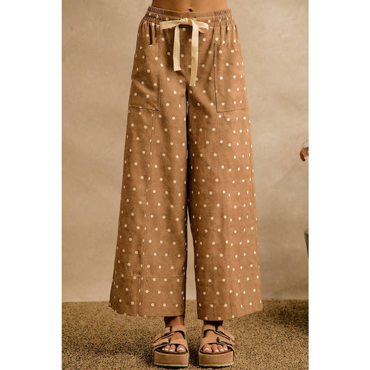 Autumn Polka Dot Denim Pant