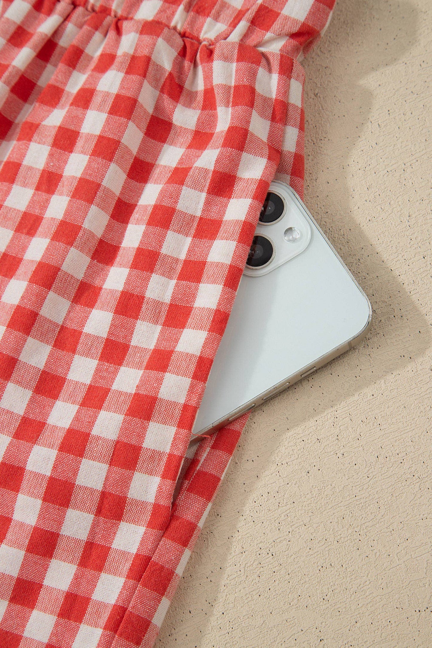 Red Gingham Picnic Shorts