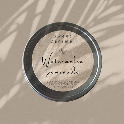 Watermelon Lemonade Soy Candle - Tins 8 oz