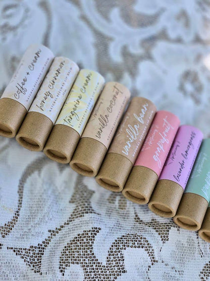 Natural Beeswax Lip Balm Plastic-Free with Essential Oils