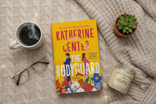 Book cover of 'The Bodyguard' by Katherine Center with colorful design on a white background