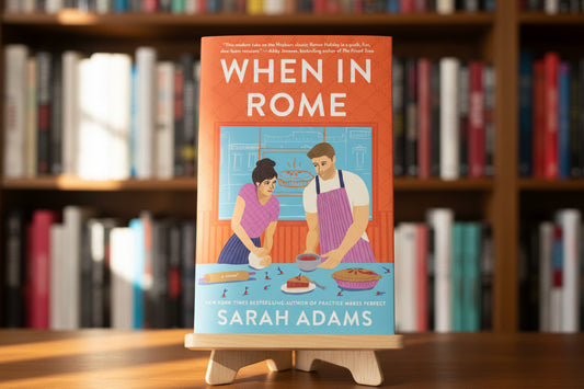 Book cover of 'When in Rome' by Sarah Adams on a white background