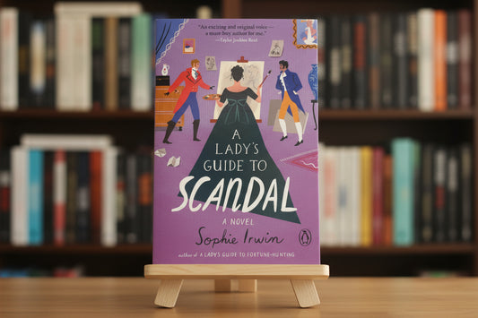 Book cover of 'A Lady's Guide to Scandal' by Sophie Irvain on a white background